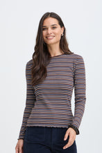 Load image into Gallery viewer, B Young Tone Stripe Long Sleeve Top
