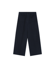 Load image into Gallery viewer, Grace &amp; Mila Twill Cropped Trousers - Navy
