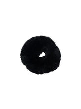 Load image into Gallery viewer, Black Colour Small Soft Fur Scrunchie - 2 Colours
