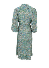 Load image into Gallery viewer, Black Colour DK Paisley Kaftan Tie Dress
