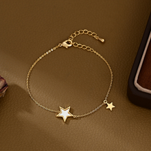 Load image into Gallery viewer, Five Little Flower Bracelet - Gold or Silver
