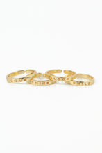 Load image into Gallery viewer, My Doris Quote Rings - Silver &amp; Gold
