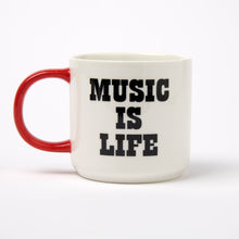 Load image into Gallery viewer, Snoopy Music Is Life Mug - Vinyl
