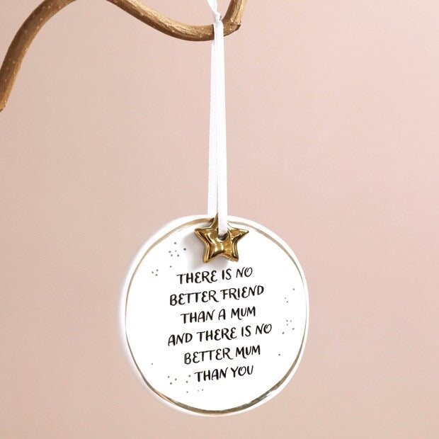 Mum Gold Starry Hanging Decoration