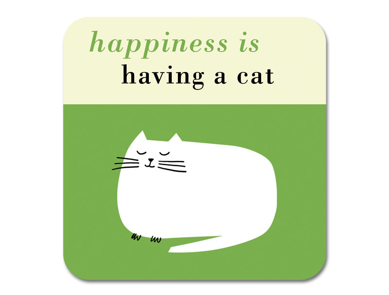 Repeat Repeat Happiness Cat Nap Coasters