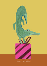 Load image into Gallery viewer, Croc Snappy Birthday Greeting Card
