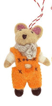 Load image into Gallery viewer, Mouse Family Felt Christmas Decorations - 4 Variants
