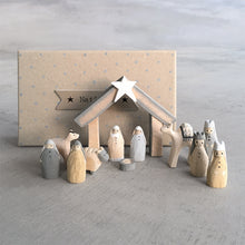 Load image into Gallery viewer, East of India Natural Nativity Set
