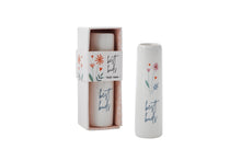 Load image into Gallery viewer, Just Smile ‘Best Buds’ ceramic Bud Vase in Gift Box
