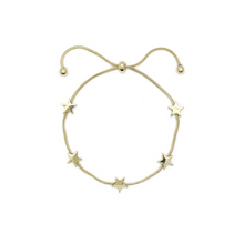 Load image into Gallery viewer, Five Stars Adjustable Bracelet - Gold/Silver/Mixed

