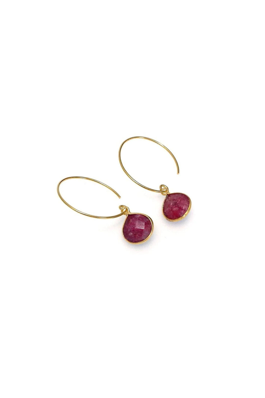 Annabella Moore Ruby In Zoisite Gemstone Earrings in a Bottle