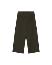 Load image into Gallery viewer, Grace &amp; Mila Twill Cropped Trousers - Navy
