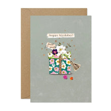 Load image into Gallery viewer, Stephanie Davies Floral Present Greeting Card
