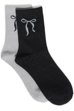 Load image into Gallery viewer, B Young Vilaine Bow Socks 2 Pack - 2 colours

