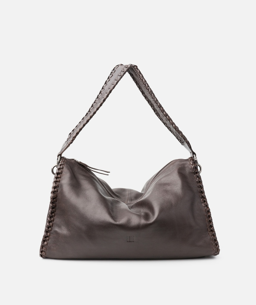BIBA Parishville Leather Shoulder Bag - Brown