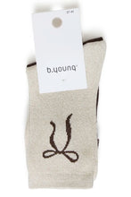 Load image into Gallery viewer, B Young Vilaine Bow Socks 2 Pack - 2 colours
