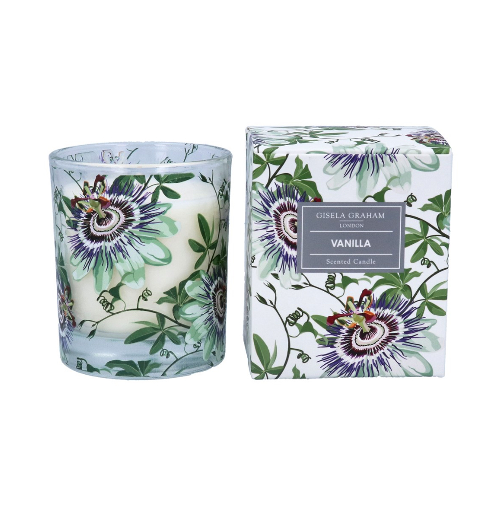 Gisela Graham Passiflora Scented Candle - Vanilla