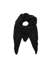 Load image into Gallery viewer, Black Colour DK Mini Knitted Scarf - 7 Colours
