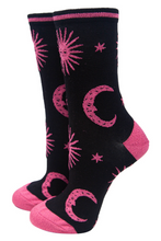 Load image into Gallery viewer, Sock Talk Celestial Bamboo Glitter Socks - 3 Colours
