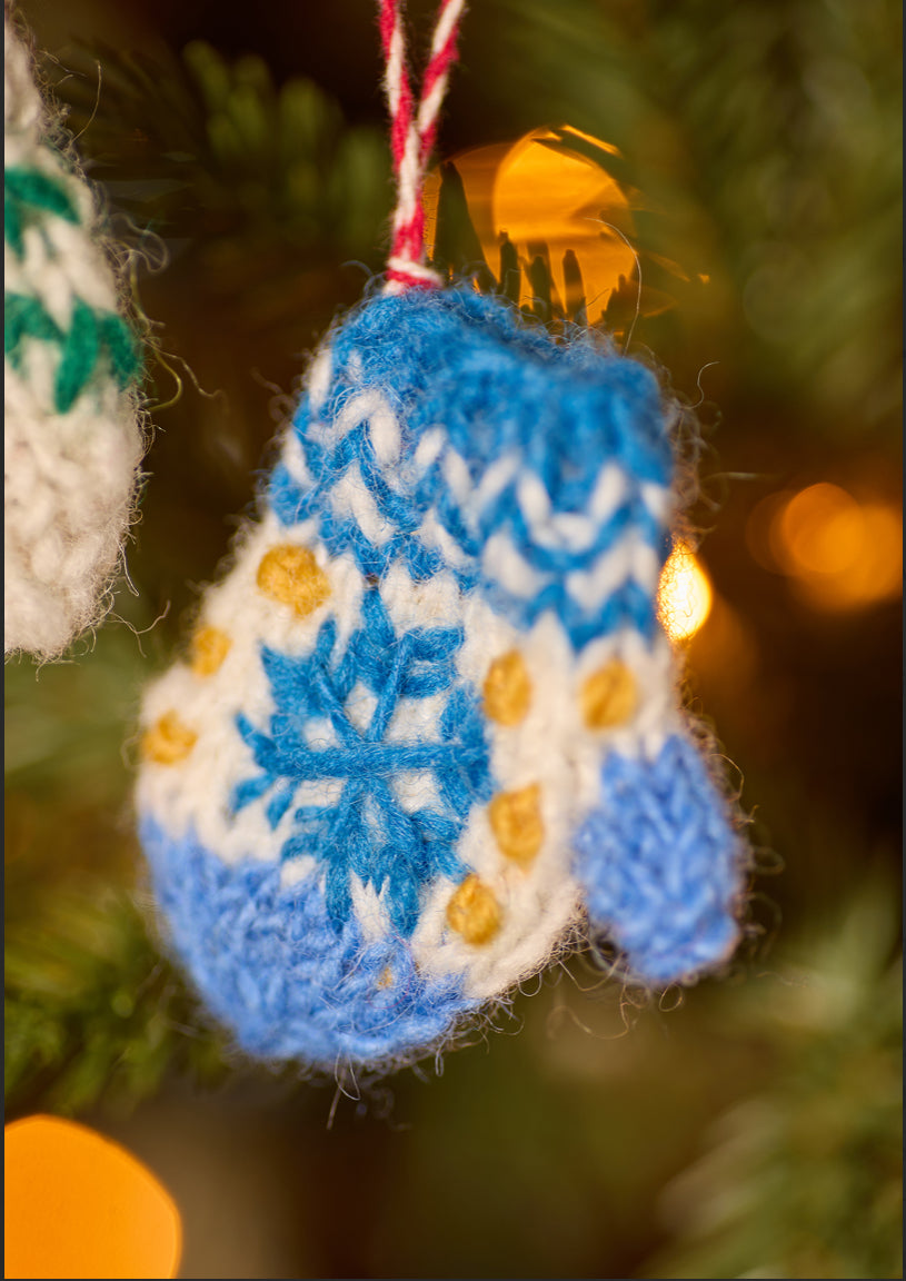 Knitted Mittens Decoration