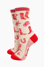 Load image into Gallery viewer, Sock Talk Bamboo Western Cowgirl Socks - 2 Designs
