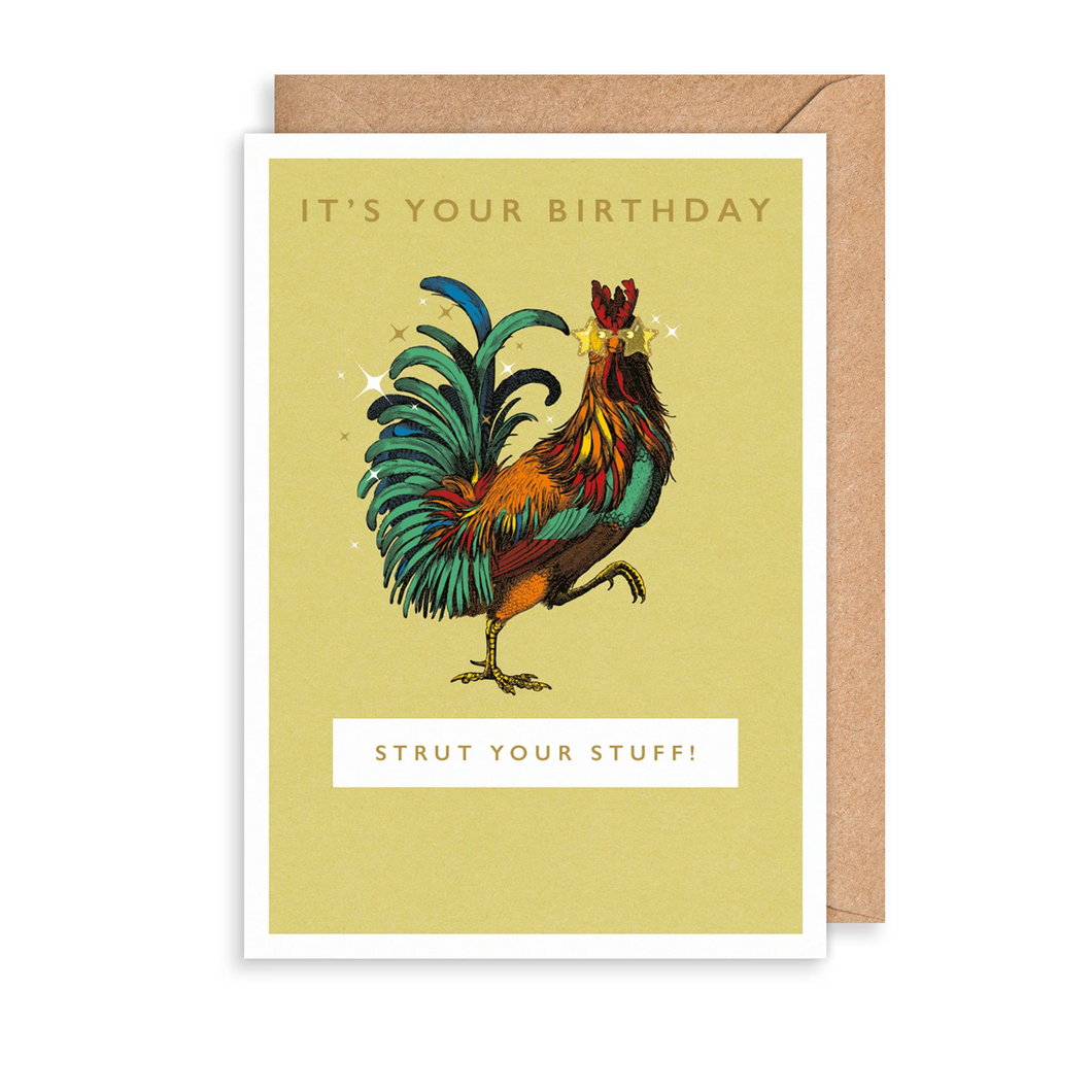 Strut your Stuff - Birthday Card