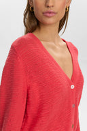 Load image into Gallery viewer, NÜMPH Mirna Cropped Cardigan - Geranium
