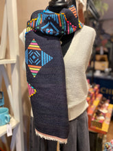 Load image into Gallery viewer, Ombré Aztec Navy Mix Scarf
