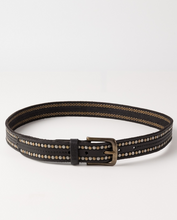 Load image into Gallery viewer, BIBA Black Stella Leather Belt - 3 Lengths

