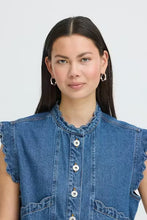 Load image into Gallery viewer, Ichi Palou Denim Vest Top
