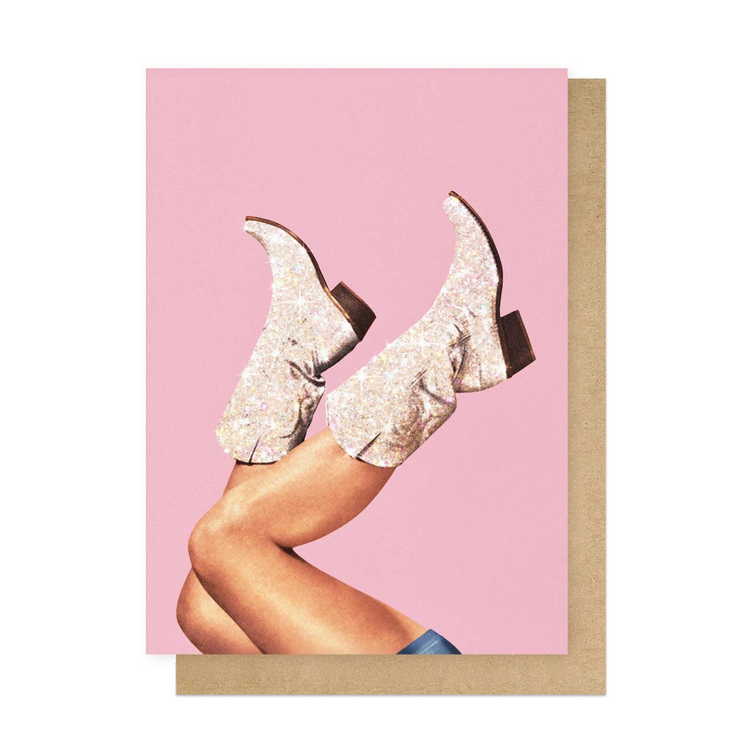 These Boots- Greeting Card