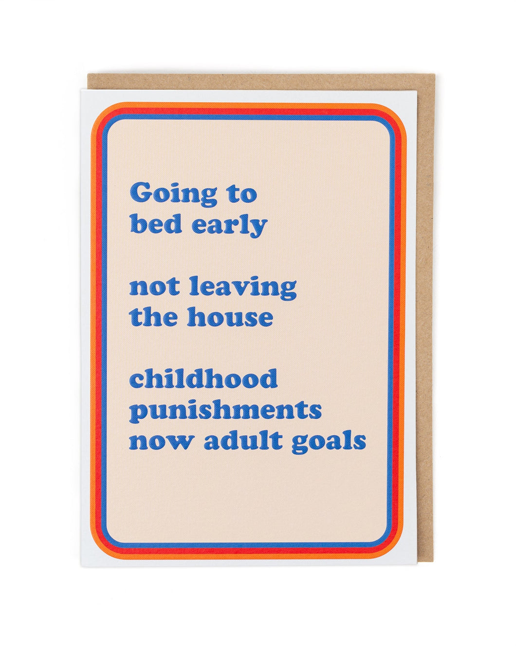 Adult Goals Greeting Card