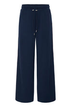 Load image into Gallery viewer, B Young Soft Touch Navy Wide Leg Track Pants
