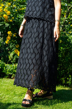 Load image into Gallery viewer, Black Colour DK Freya Cut-Out Top - Black / Green
