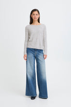 Load image into Gallery viewer, ICHI Macon Grey &amp; Pearl Jumper
