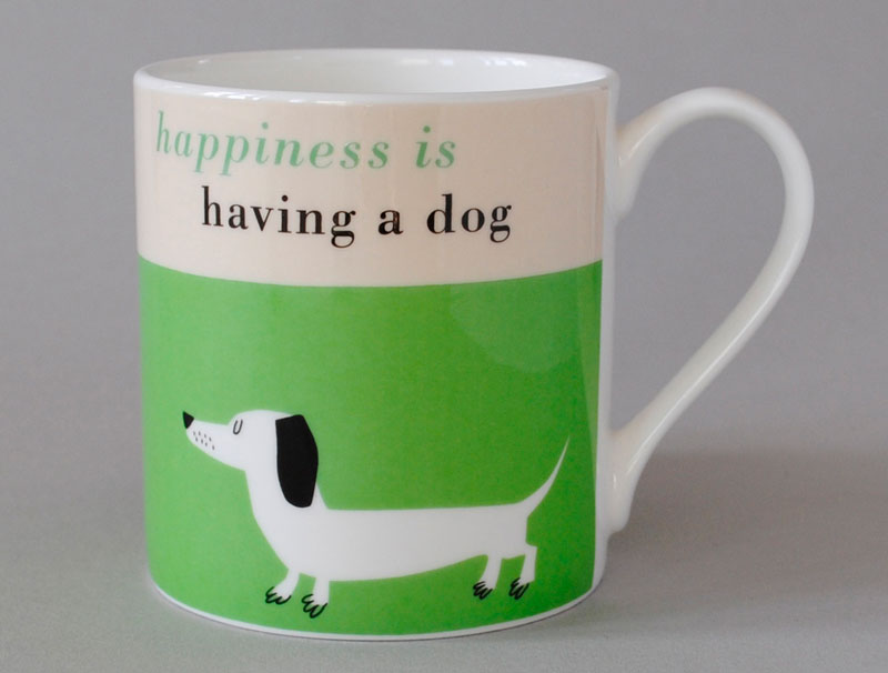 Repeat Repeat Happiness Sausage Dog Mug **CLICK & COLLECT ONLY**