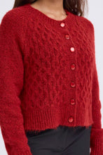 Load image into Gallery viewer, ICHI Bela Cardigan - Red Dahlia
