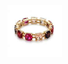 Load image into Gallery viewer, Round-Cut Gold Jewell Stretch Bracelet - 2 Colours
