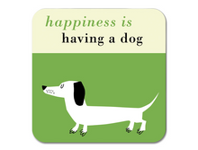 Load image into Gallery viewer, Repeat Repeat Happiness Sausage Dog Coasters
