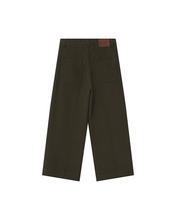 Load image into Gallery viewer, Grace &amp; Mila Twill Cropped Trousers - Navy
