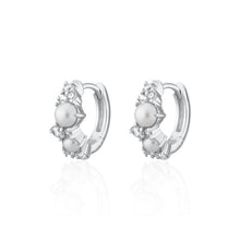 Load image into Gallery viewer, Scream Pretty / Hannah Martin Pearl Huggie Earrings

