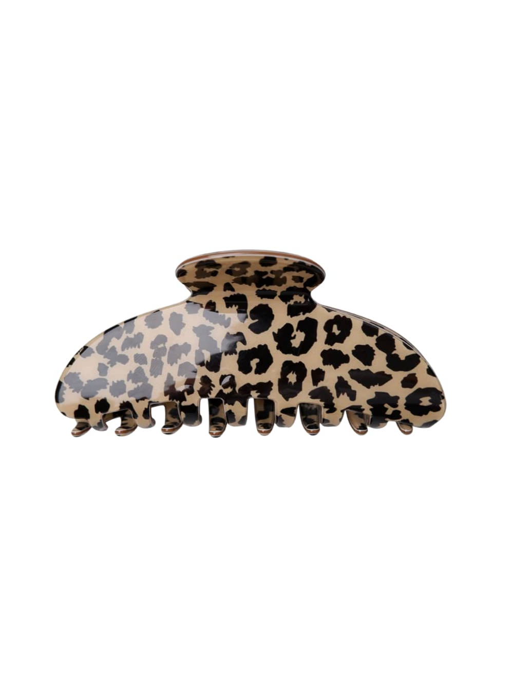 Black Colour DK Beige Leo Hair Claw