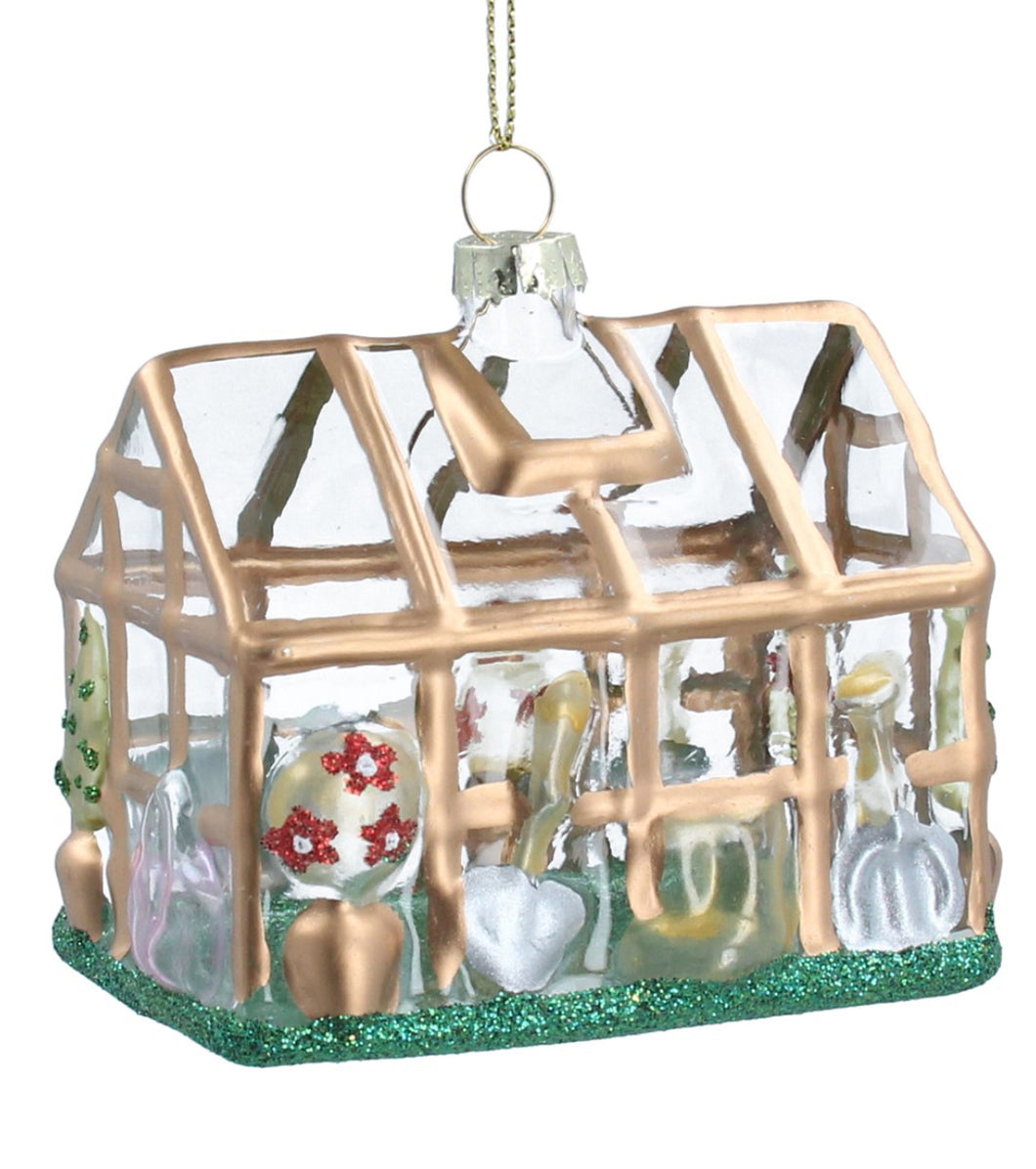 Gisela Graham Greenhouse Glass Christmas Decoration