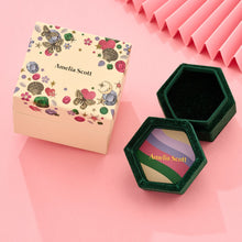 Load image into Gallery viewer, Amelia Scott Jewelled Bee Necklace - Blush Pink, Emerald Green &amp; Gold

