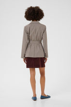 Load image into Gallery viewer, Culture Checka Belted Blazer
