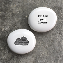 Load image into Gallery viewer, East of India Sentiment Porcelain Pebbles - 12 Options
