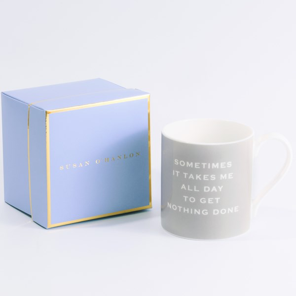 Susan O’Hanlon All Day To Get Nothing Done China Mug **CLICK & COLLECT ONLY**