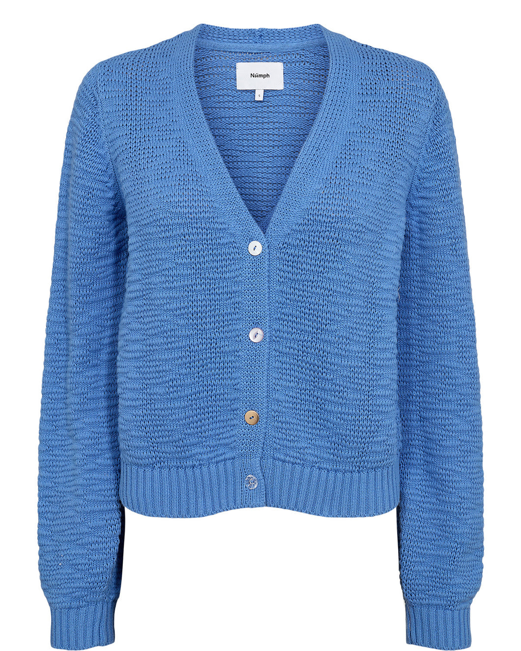 NÜMPH Mirna Cropped Cardigan - Regatta Blue