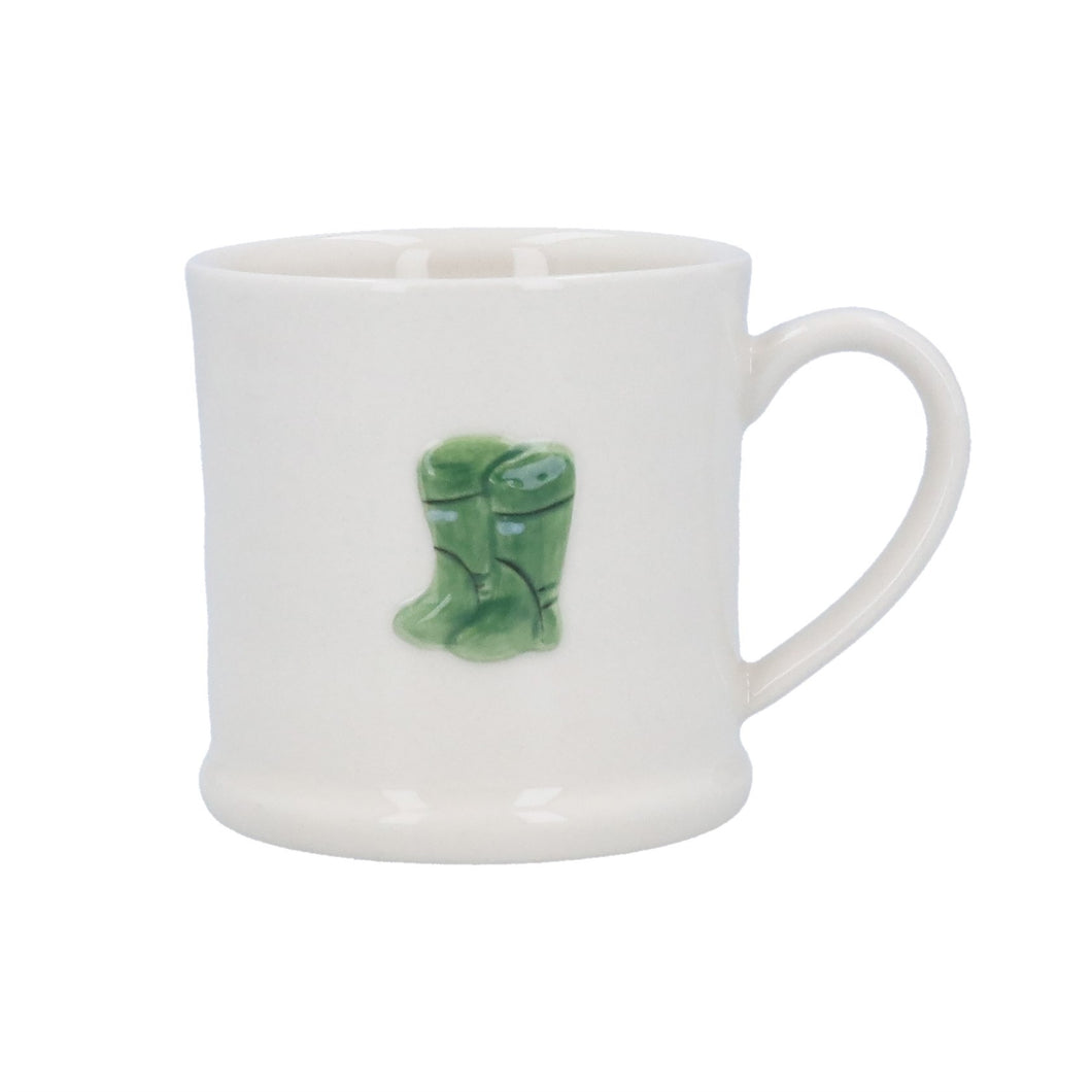 Gisela Graham Wellies Stoneware Mini Mug