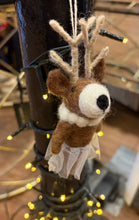 Load image into Gallery viewer, Deer with Necklace Christmas Decoration
